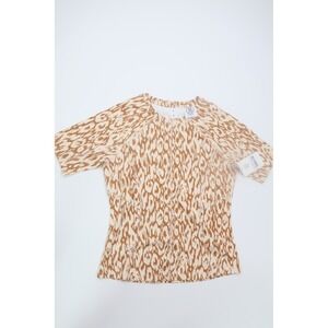 Sage Collective Athletic Top Ikat Leopard S Neutral Performance Activewear Gym